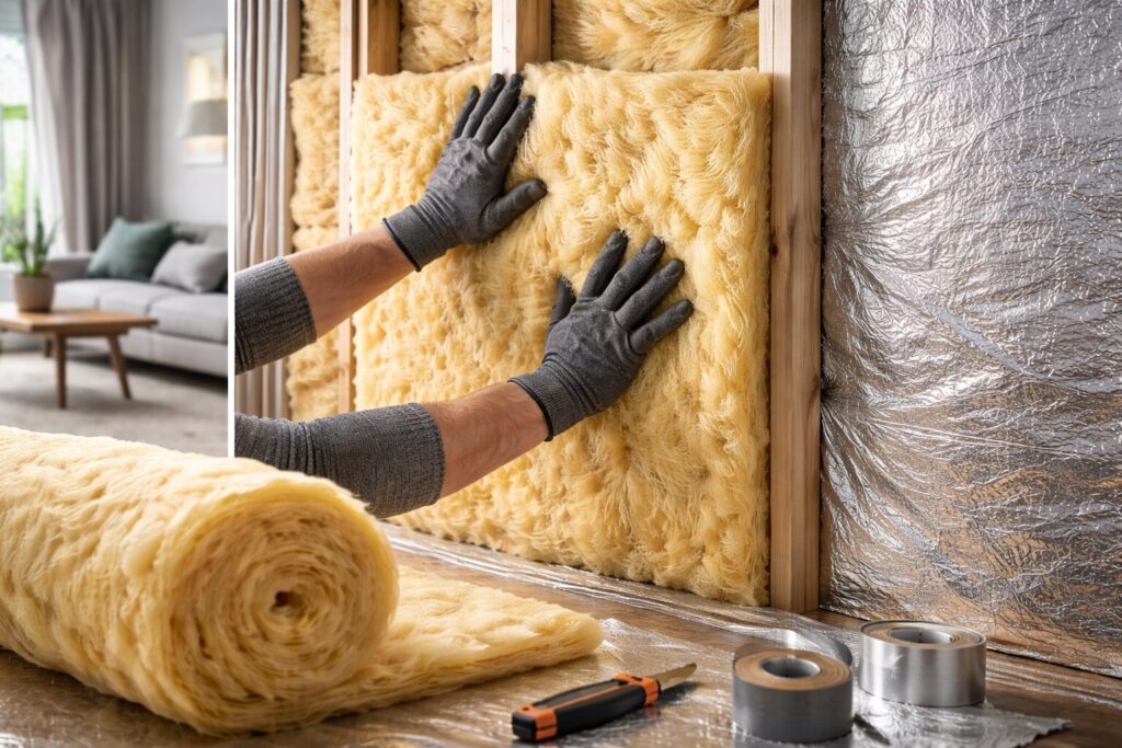 binnenmuur isoleren, binnenmuur