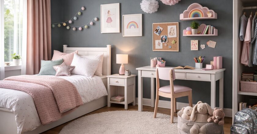 Slaapkamer voor meiden van 10 jaar inrichten: praktisch, persoonlijk en toekomstbestendig