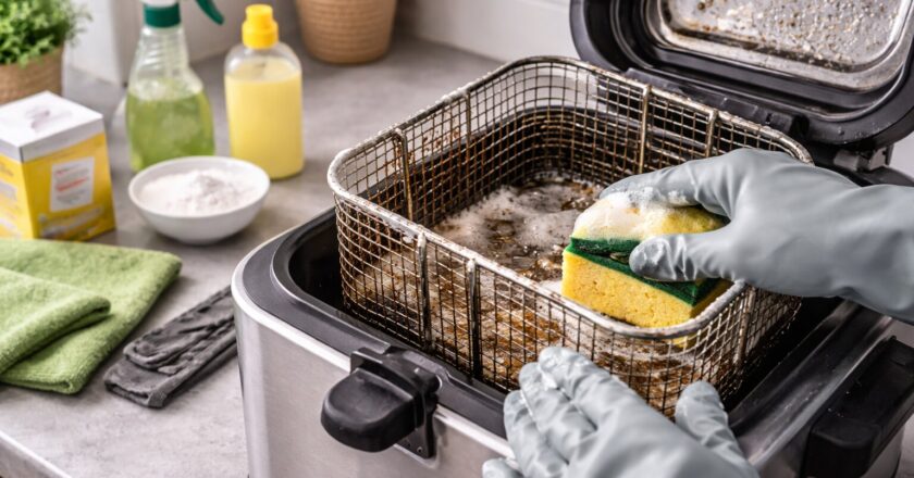 Schoonmaken van de frituurpan voor een frisse keuken en betere smaak