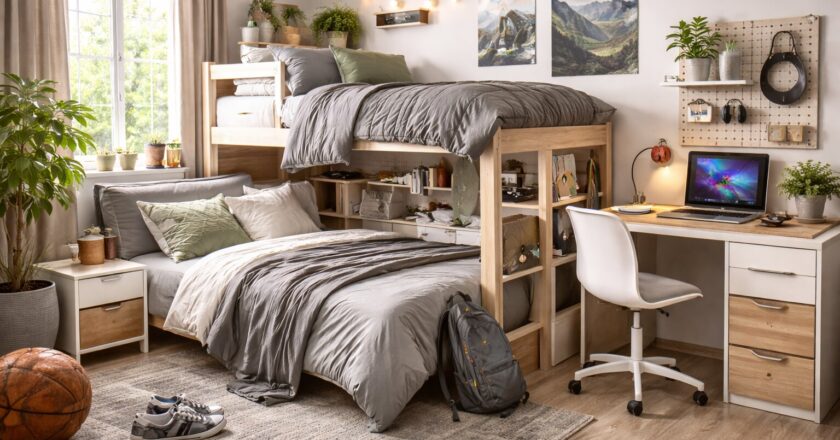 Een kleine slaapkamer inrichten voor een tiener met stijl en slimme oplossingen