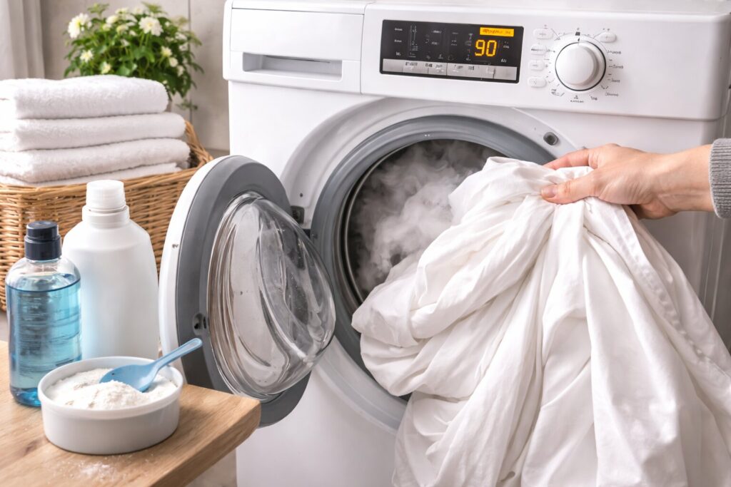 Beddengoed wassen op 90 graden: wanneer is het verstandig en wanneer niet