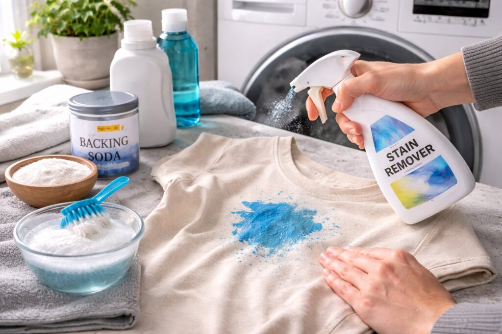 Verf uit kleding halen zonder je favoriete kledingstuk te verpesten