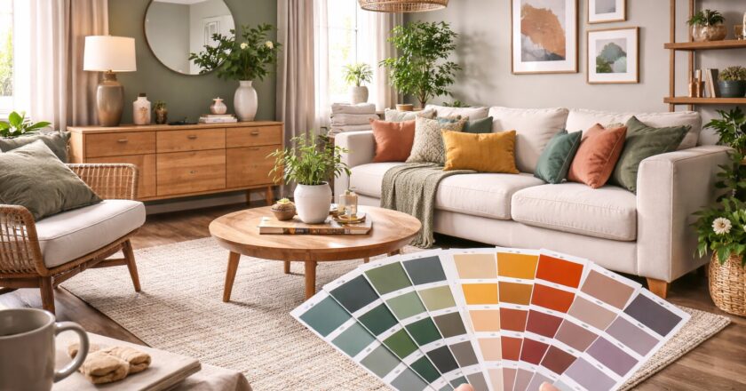 Kleurencombinaties voor de woonkamer die sfeer, balans en karakter brengen