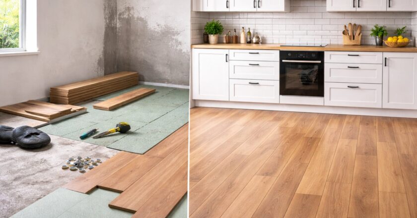 Eerst de vloer leggen of eerst de keuken plaatsen: wat is de slimste volgorde